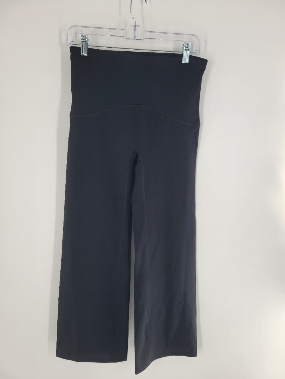 SPANX Black Booty Bust Wide-Leg High-Rise Pants Size L